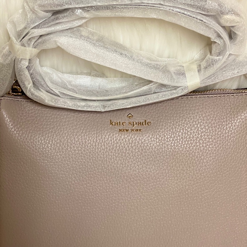 Kate Spade Triple Gusset Crossbody Snakeskin Trim - Picture 6 of 14